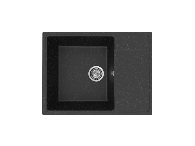 Кухонная мойка PR-М 650 односекционная реверсивная-004 Черный оникс