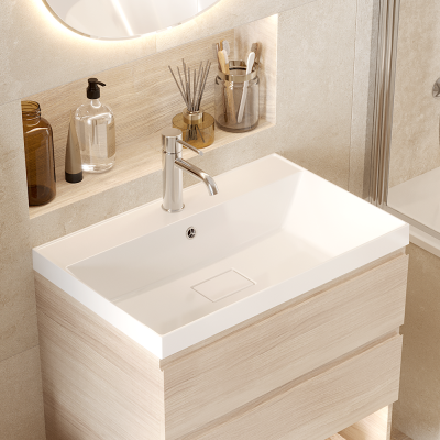 Раковина Paola Torino 700 врезная с отверстием под смеситель