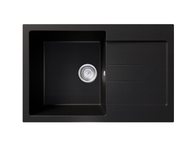Кухонная мойка ULGRAN U-507 односекционная реверсивная-344 Ультра-чёрный