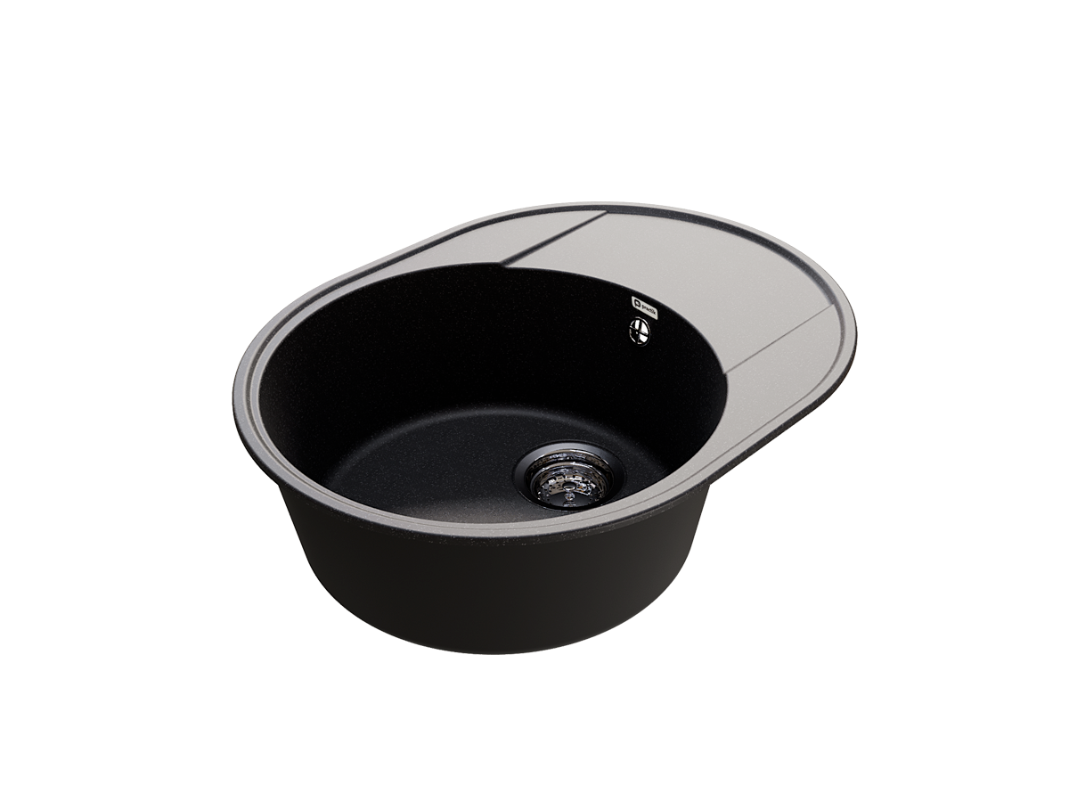 Кухонная мойка PR-М 610 односекционная реверсивная-004 Черный оникс