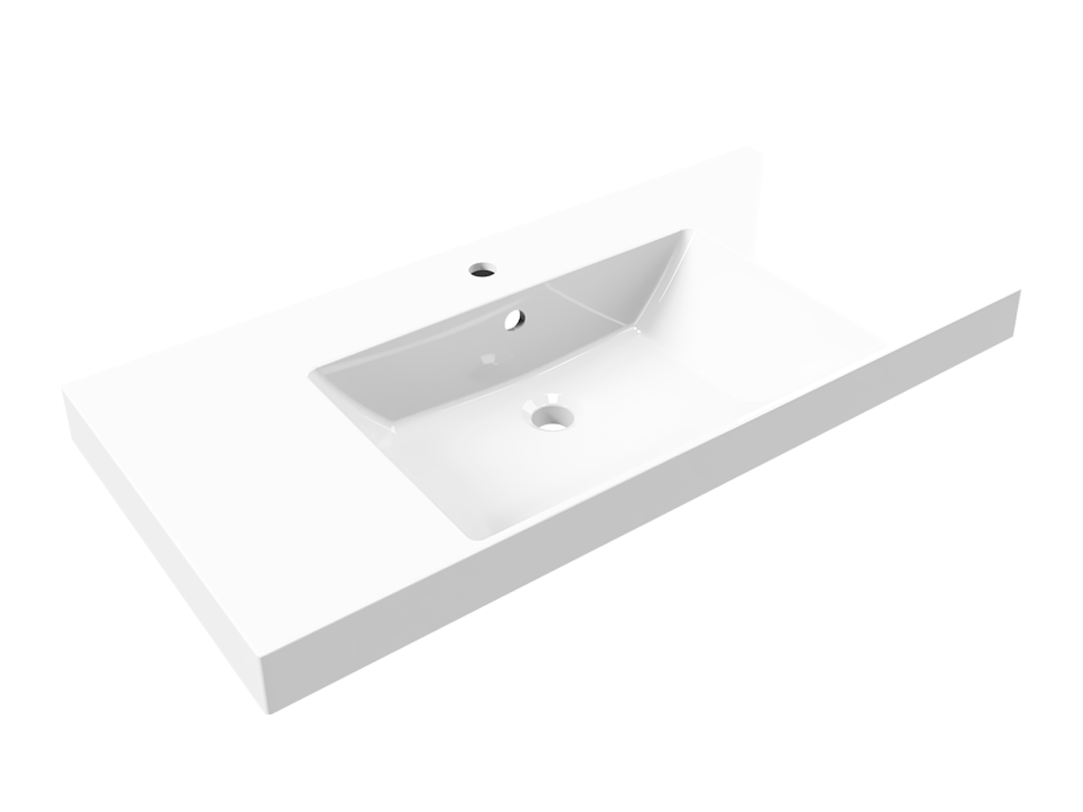 Раковина Paola Amaretto 1000 врезная с отверстием под смеситель