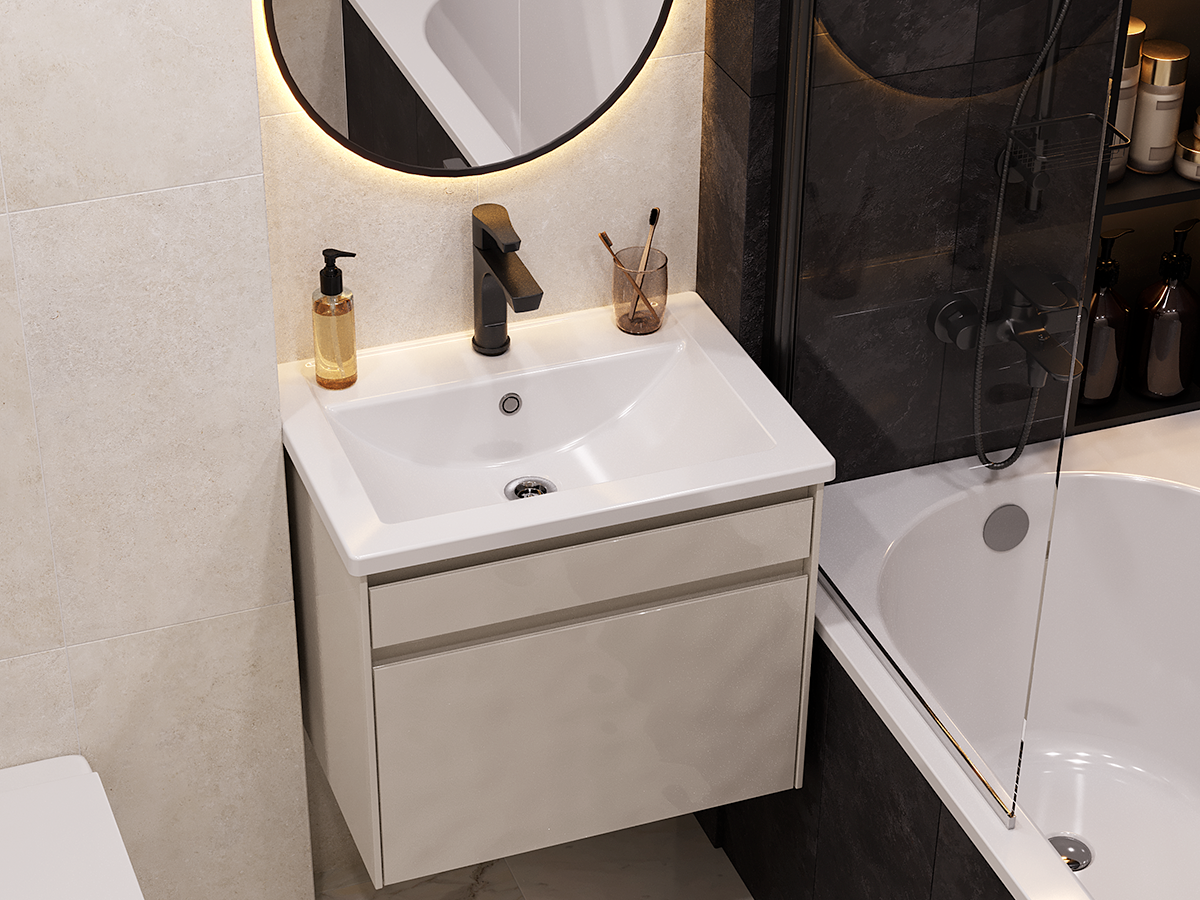 Раковина Paola Orta 600 врезная с отверстием под смеситель