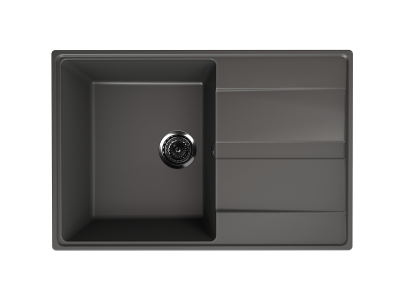Кухонная мойка ULGRAN Quartz Prima 750 прямоугольная-09 Асфальт