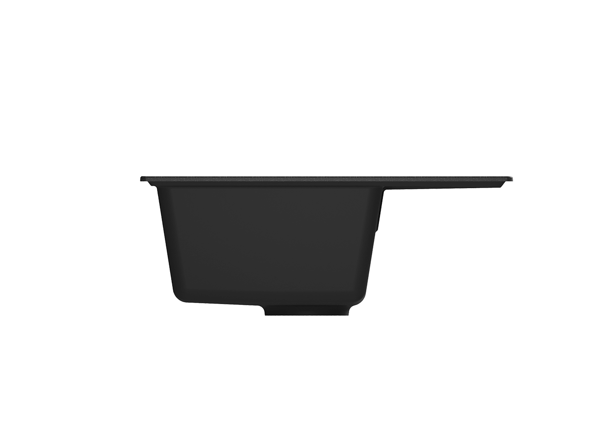 Кухонная мойка PR-М 575 односекционная реверсивная-004 Черный оникс