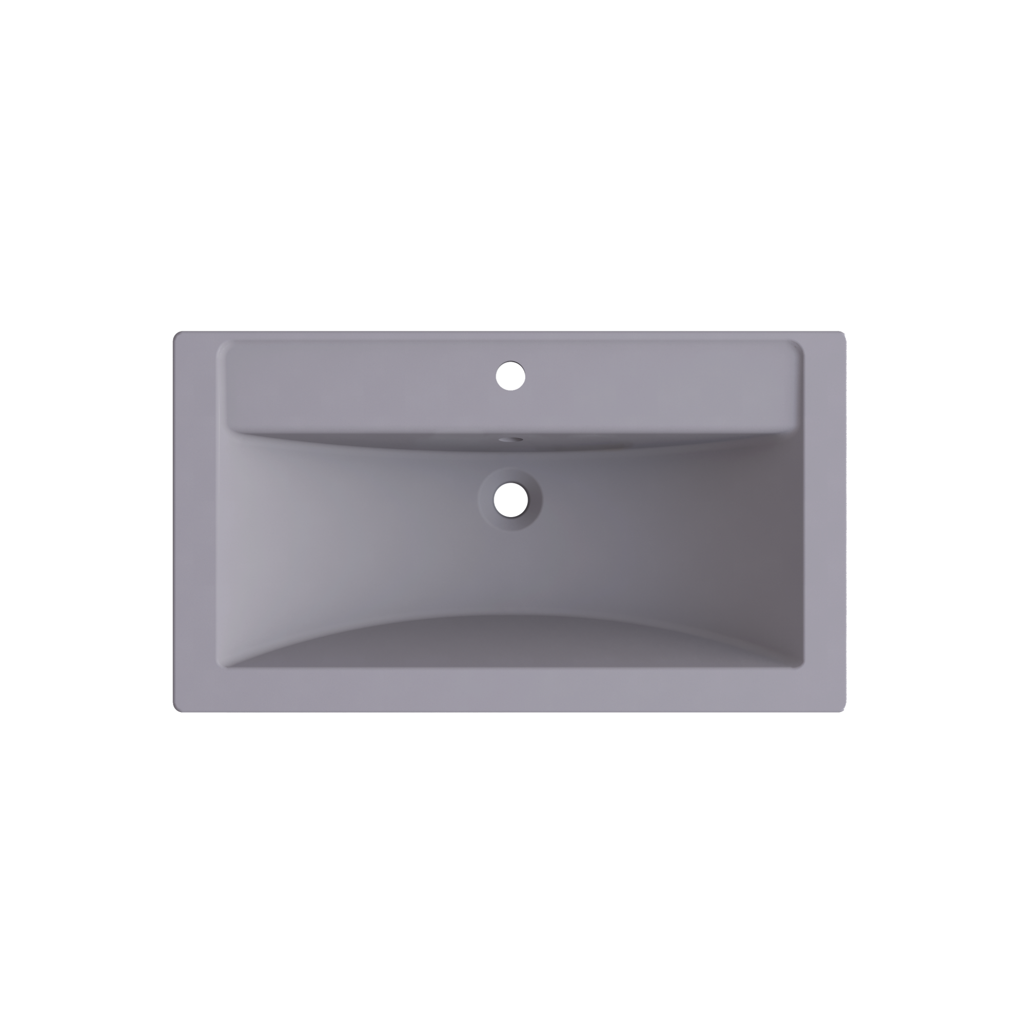 Раковина Paola Quartz Mario 800 с отверстием под смеситель Бетон